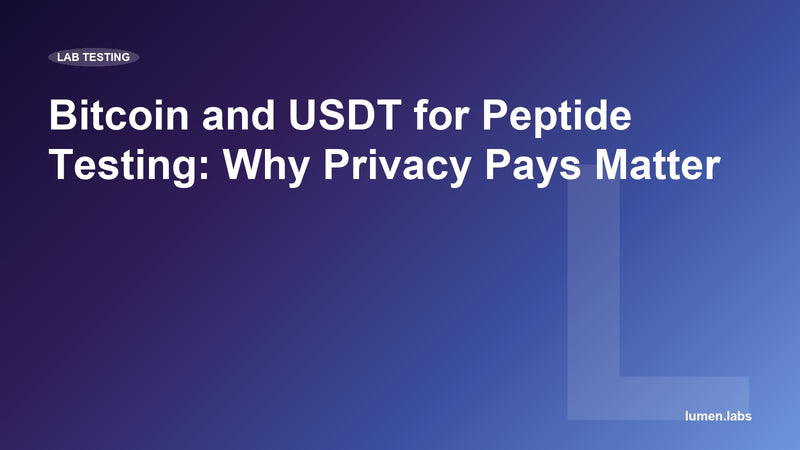 Bitcoin and USDT for Peptide Testing: Why Privacy Pays Matter