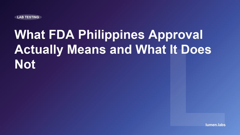 What FDA Philippines Approval Actually Means and What It Does Not