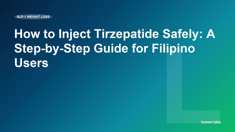 How to Inject Tirzepatide Safely: A Step-by-Step Guide for Filipino Users