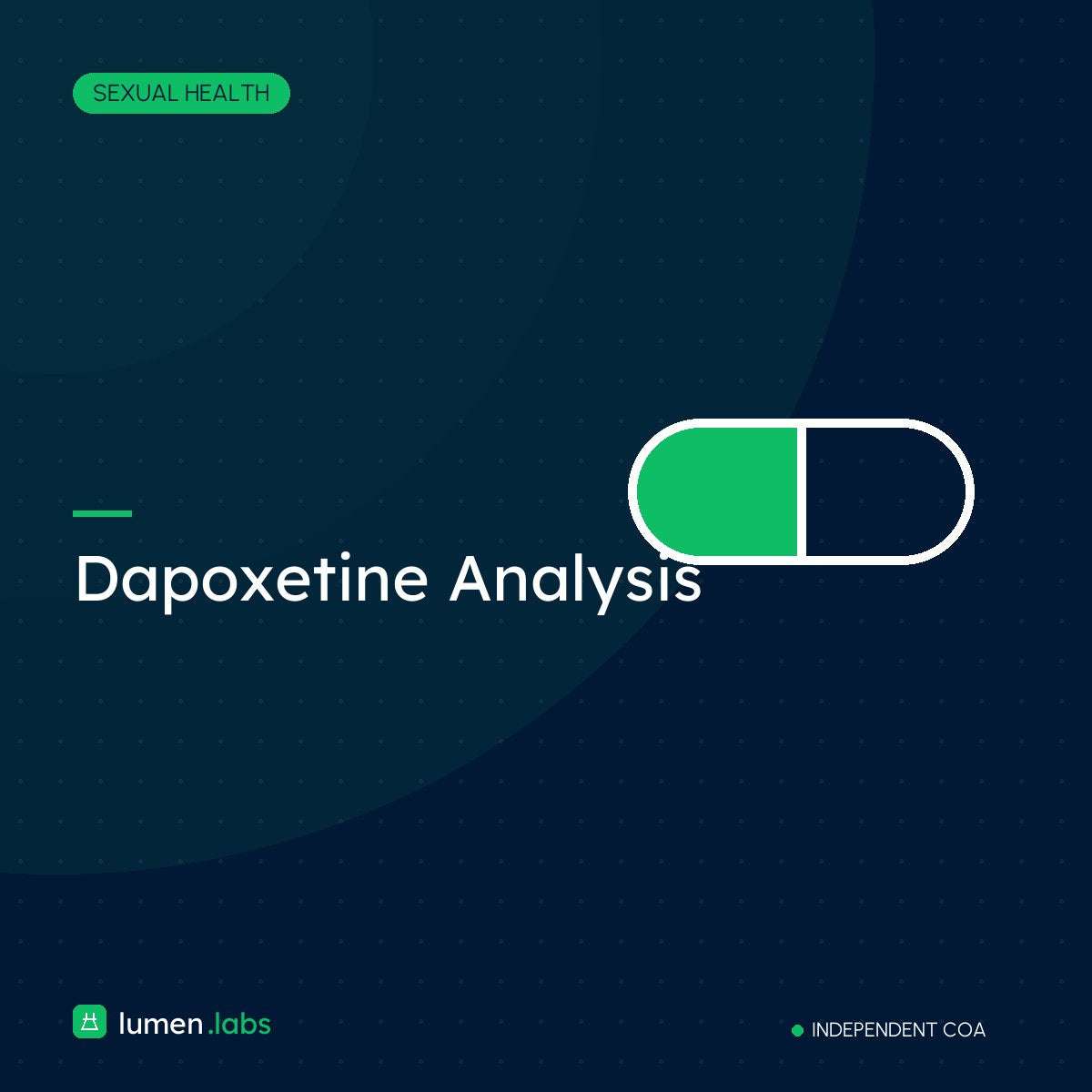 Dapoxetine Analysis | Lumen Labs Philippines branded product card