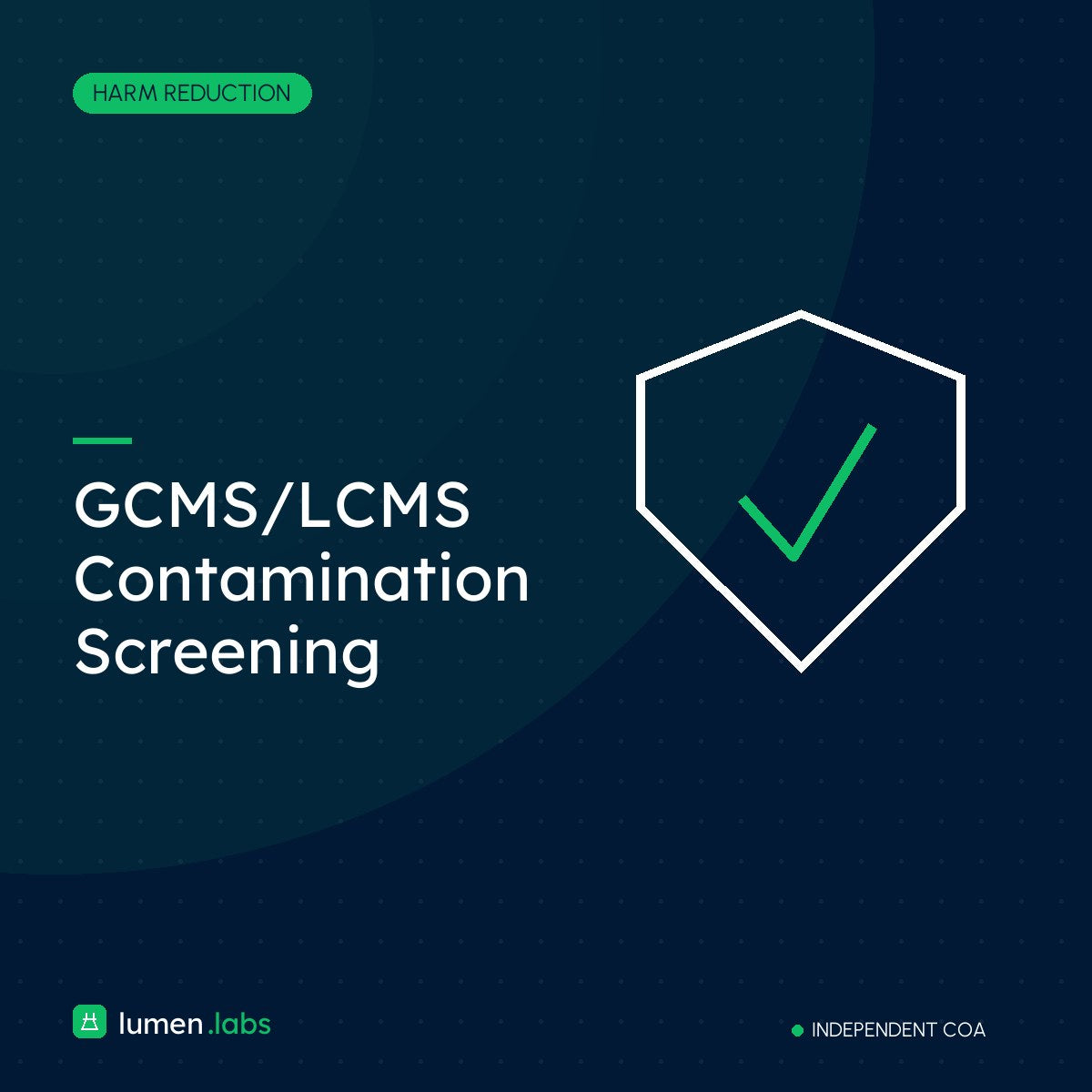 GCMS/LCMS Contamination Screening | Lumen Labs Philippines branded product card