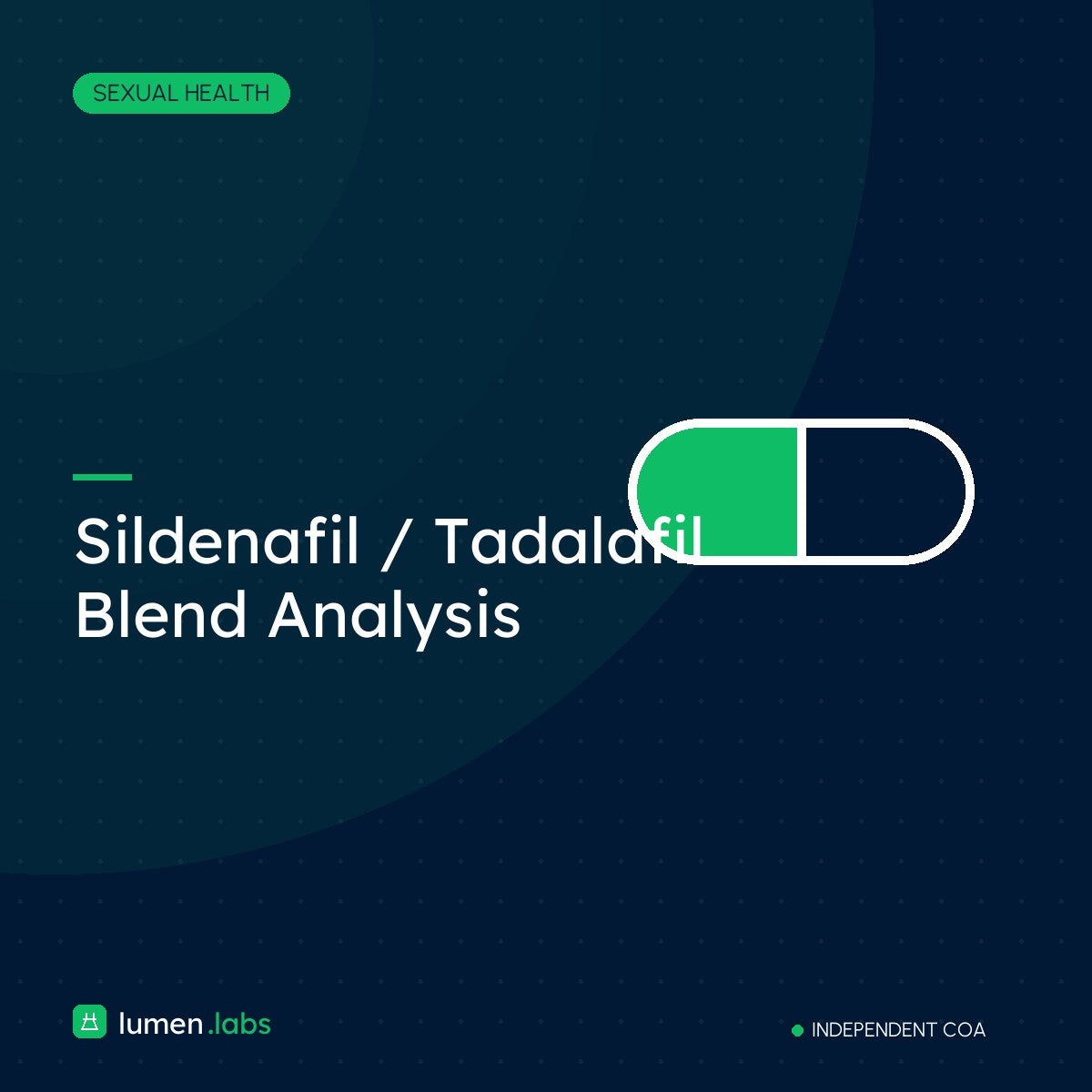 Sildenafil / Tadalafil Blend Analysis | Lumen Labs Philippines branded product card