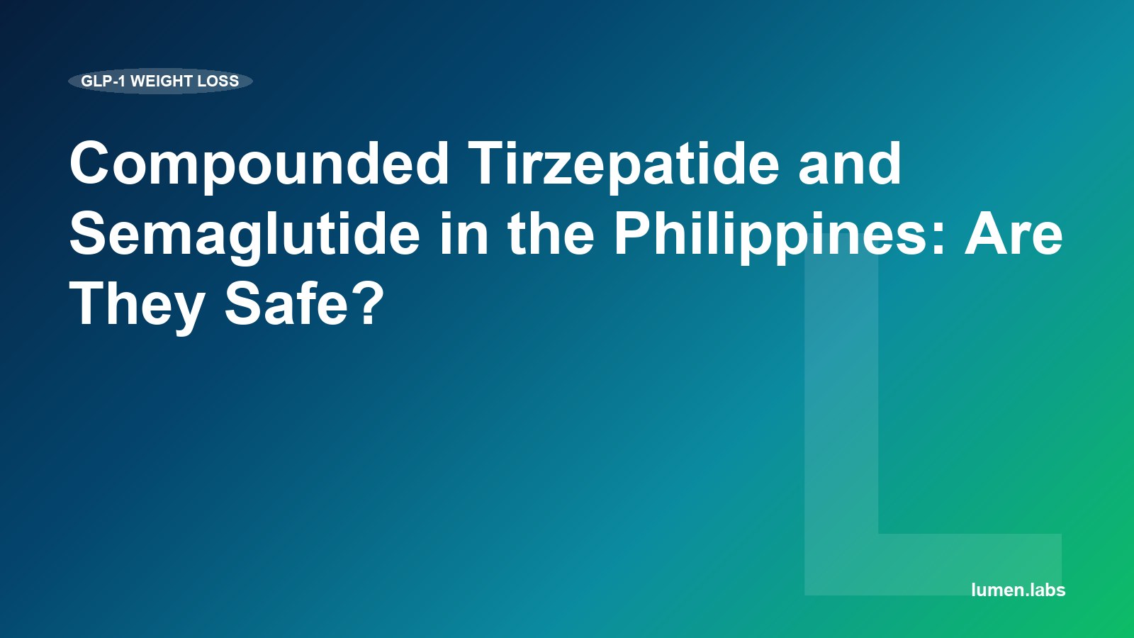 Compounded Tirzepatide and Semaglutide in the Philippines: Are They Safe?