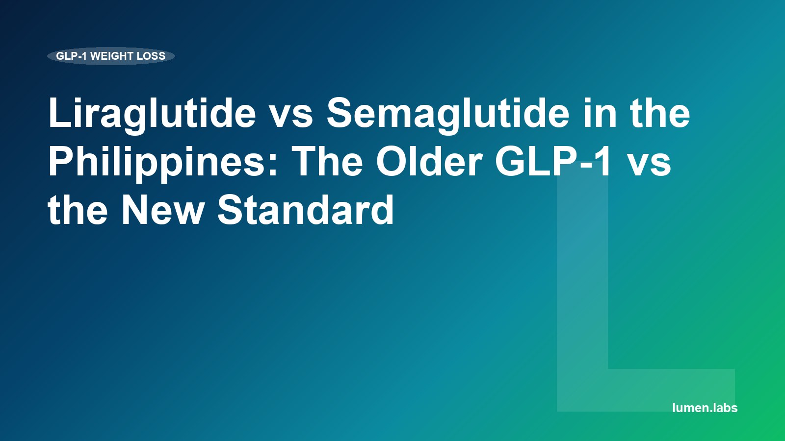 Liraglutide vs Semaglutide in the Philippines: The Older GLP-1 vs the New Standard