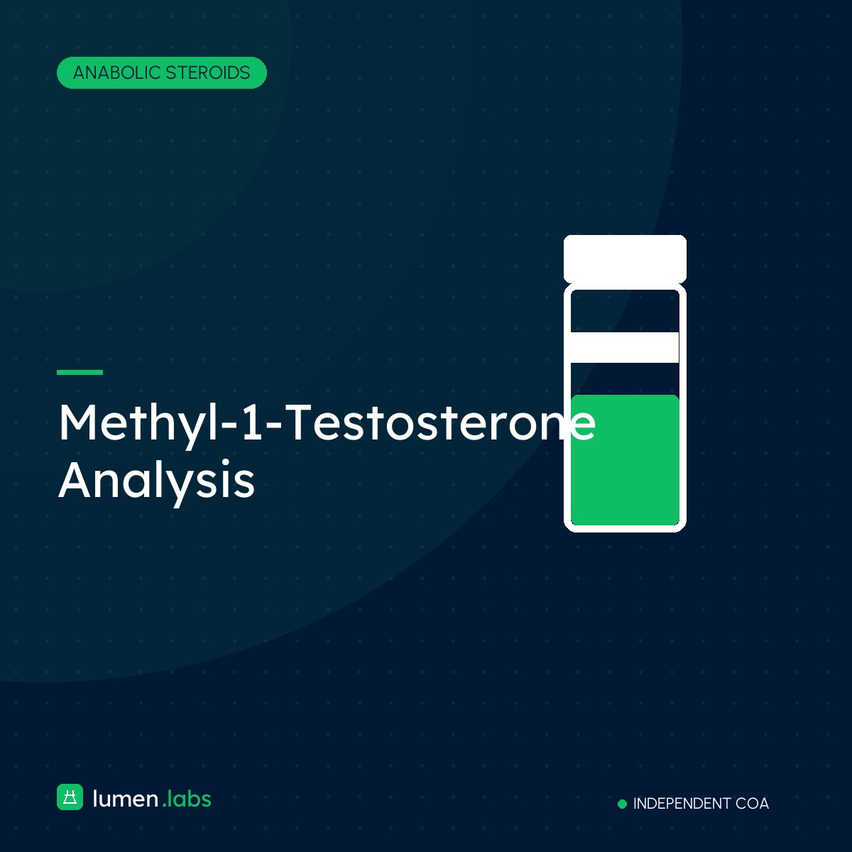 Methyl-1-Testosterone Analysis | Lumen Labs Philippines branded product card