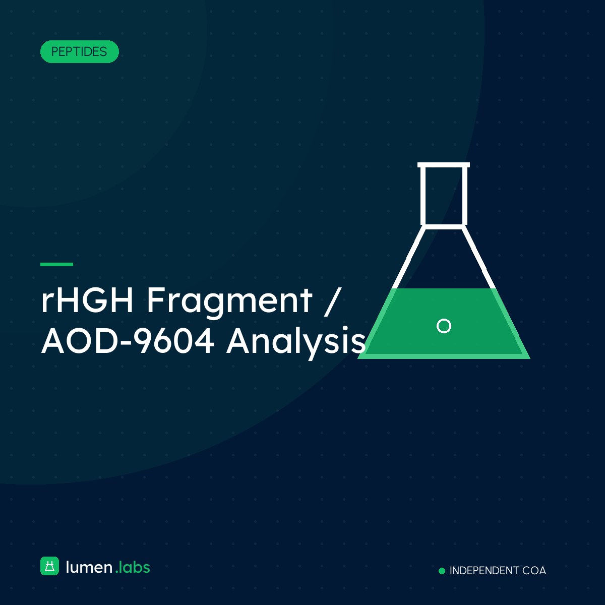 rHGH Fragment / AOD-9604 Analysis | Lumen Labs Philippines branded product card