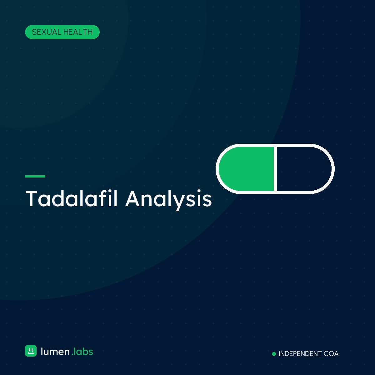 Tadalafil Analysis | Lumen Labs Philippines branded product card